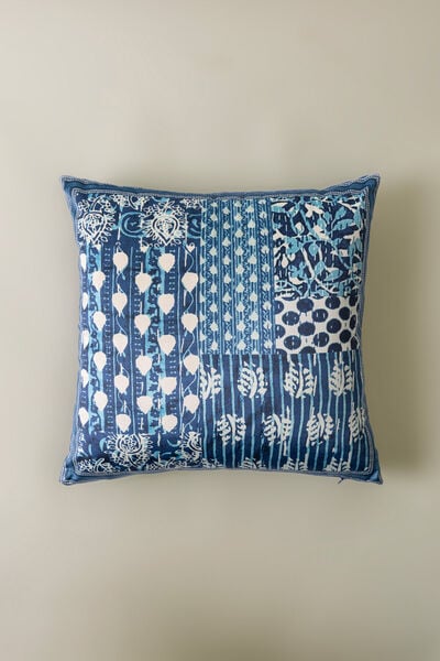 Printed Velvet 16x16in Cushion Cover