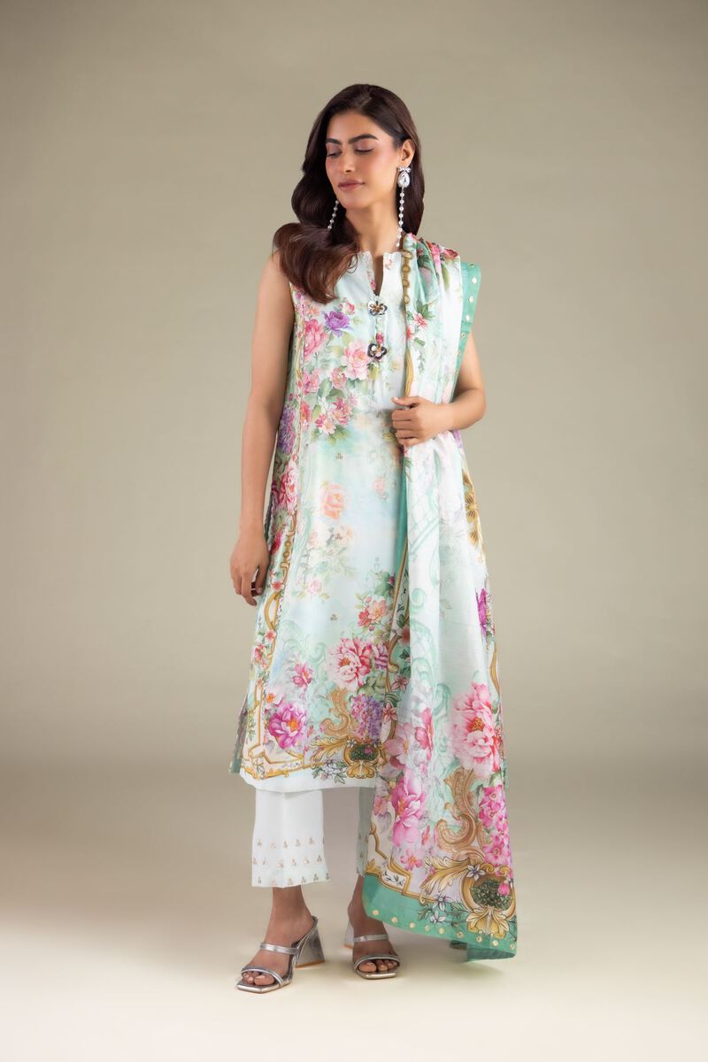 Floral Draped Dupatta