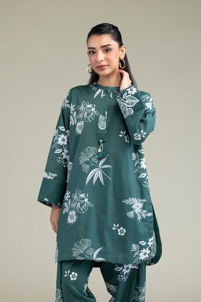 Floral Cotton Kurta, image 1