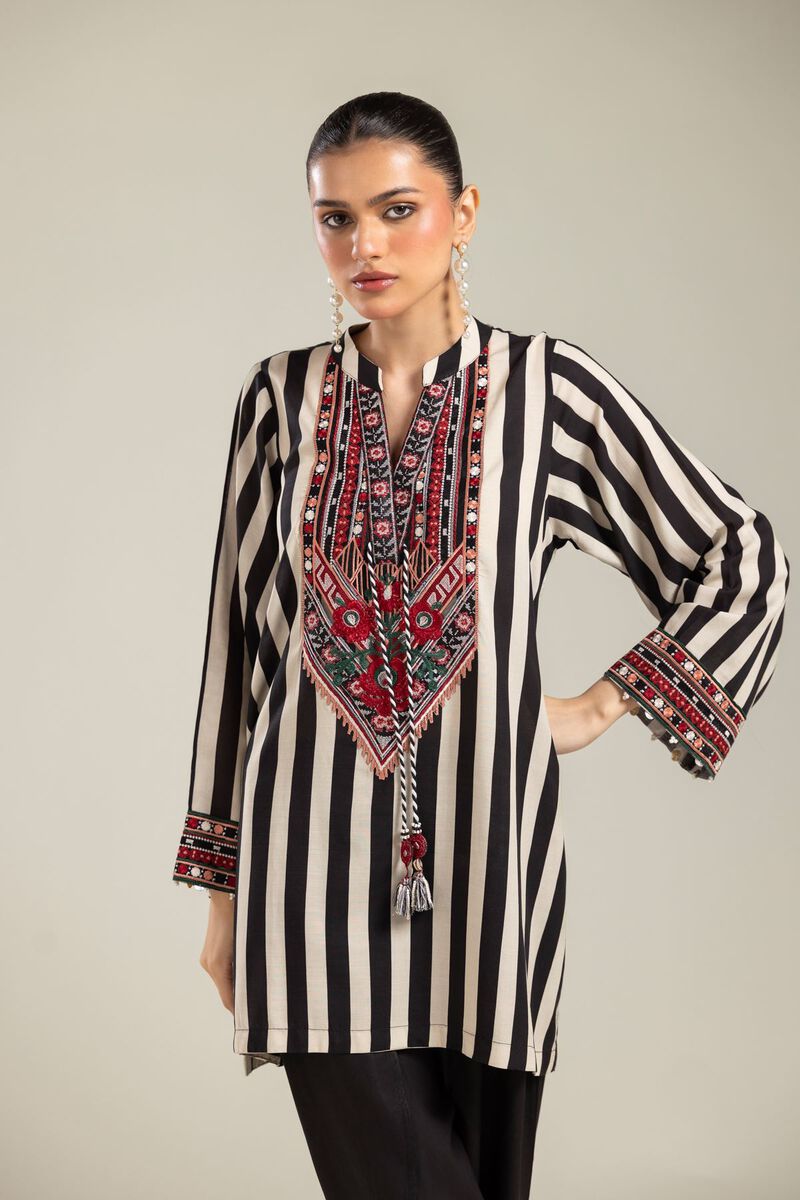 Striped Silk Kurta