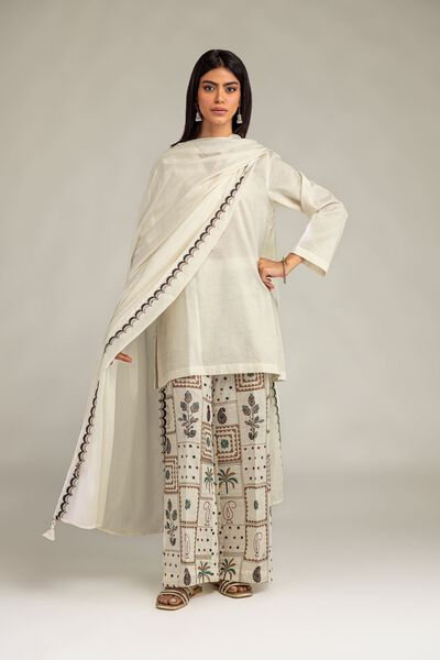 Cotton Floral Pants, image 1