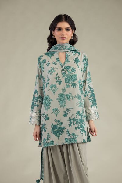 Embroidered Lawn Short Lawn Kurta