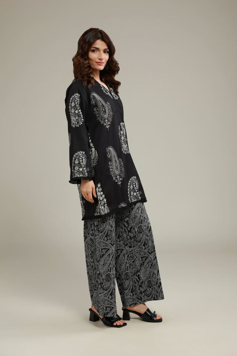 Paisley V-Neck Kurta