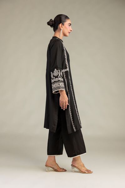Black Silk Pants, image 1