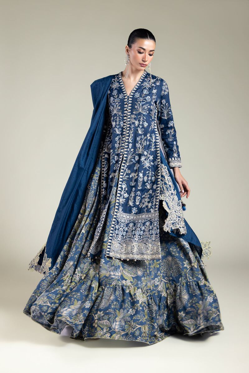 Navy Silk Set