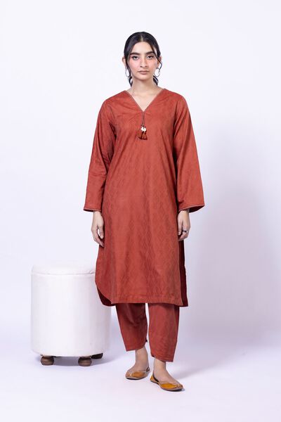Dyed | Jacquard
            
        Kurta