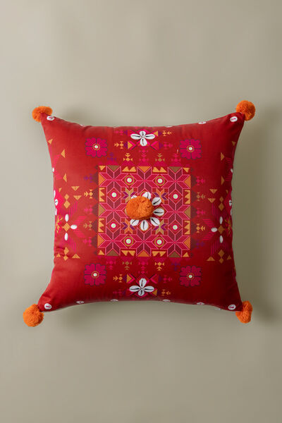 Printed Poly Sateen 16x16in Cushion Cover