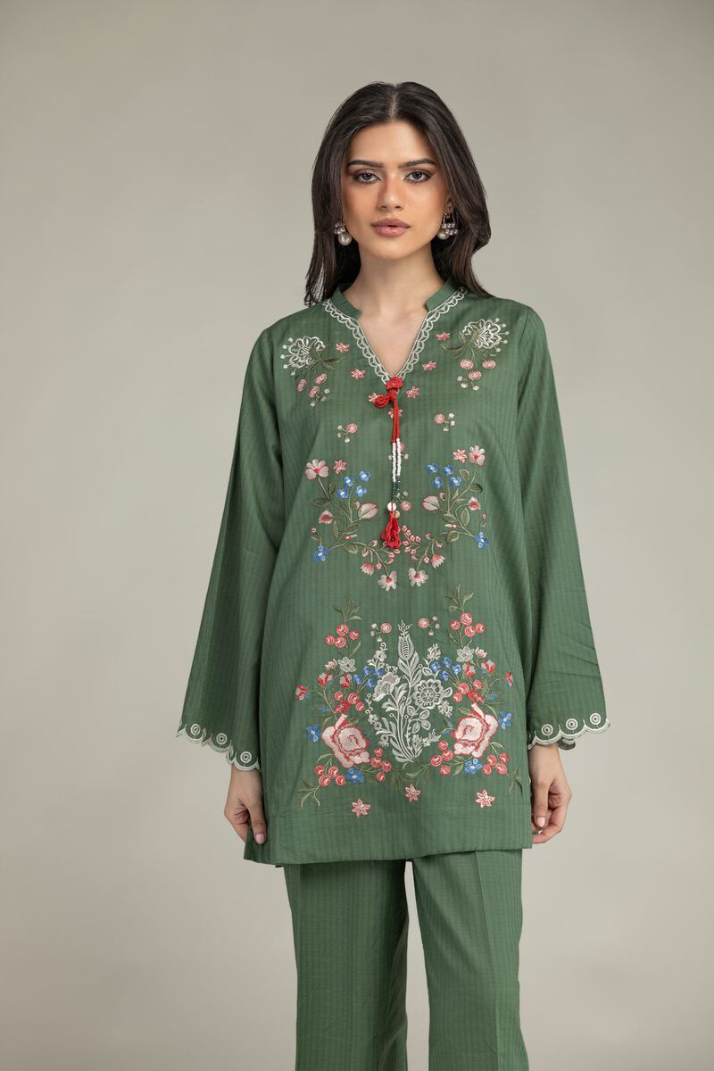 Short Green Kurta
