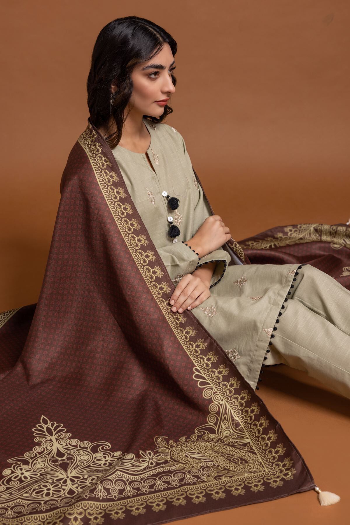 Buy Shawl 447.00 PKR 1001746638 Khaadi Pakistan