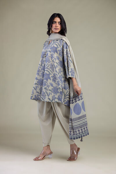 Printed Cambric Cambric Solid Shalwar