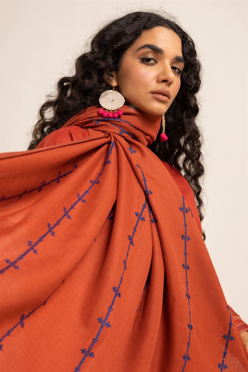 Buy Shawl 1914.00 PKR 1001786612 Khaadi Pakistan