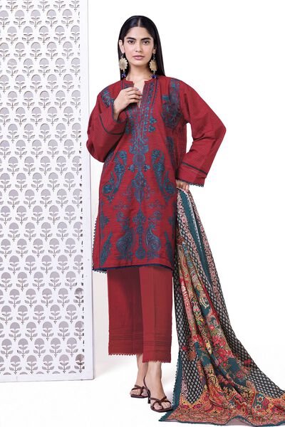 Embroidered | Light khaddar Messuri | Fabrics 3 Piece | PKR 4,200