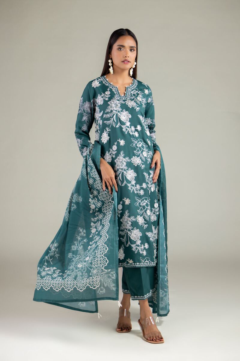 Floral Thread Dupatta