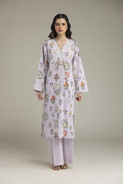 Embroidered Lawn Fabrics 2 Piece Top and Bottom