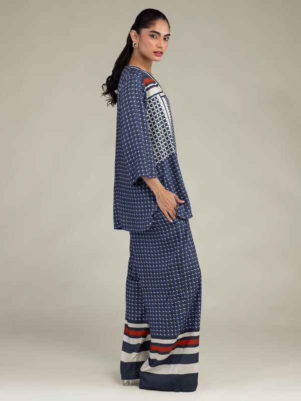 Printed Viscose Trousers