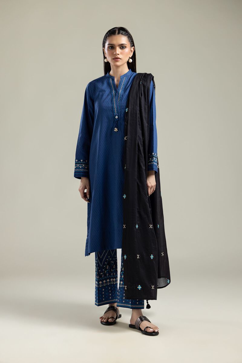 Black Lawn Dupatta