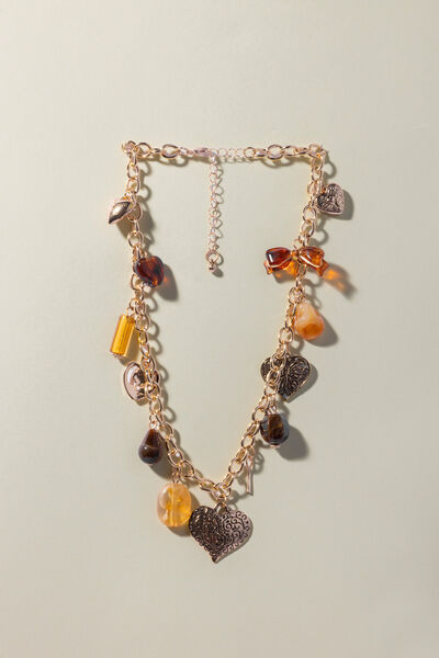 Embellished Metal Single Necklace