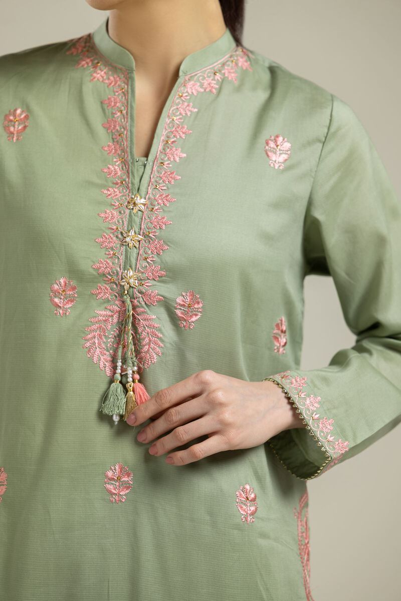 Long Mint Kurta