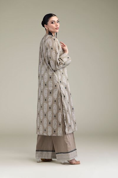 Beige Paisley Pants, image 1