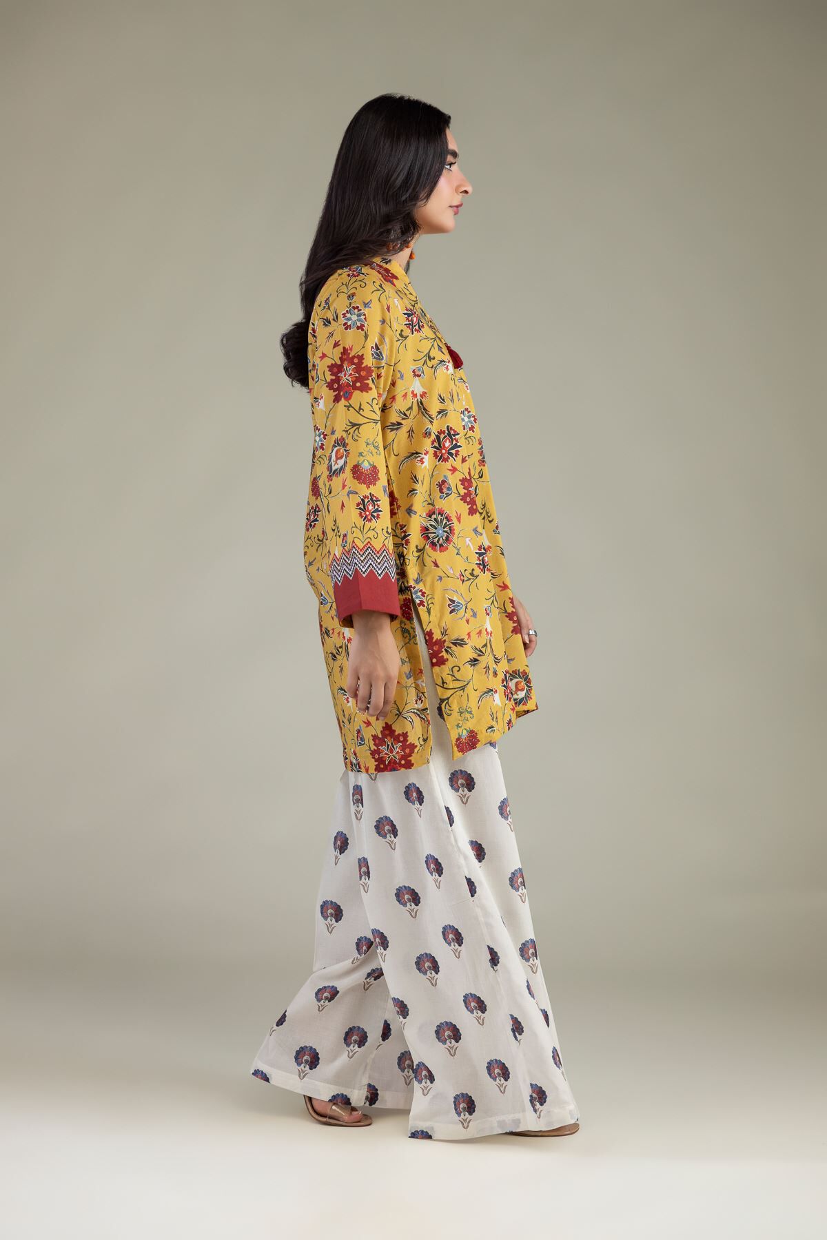 Khaadi - Floral Cambric Pants