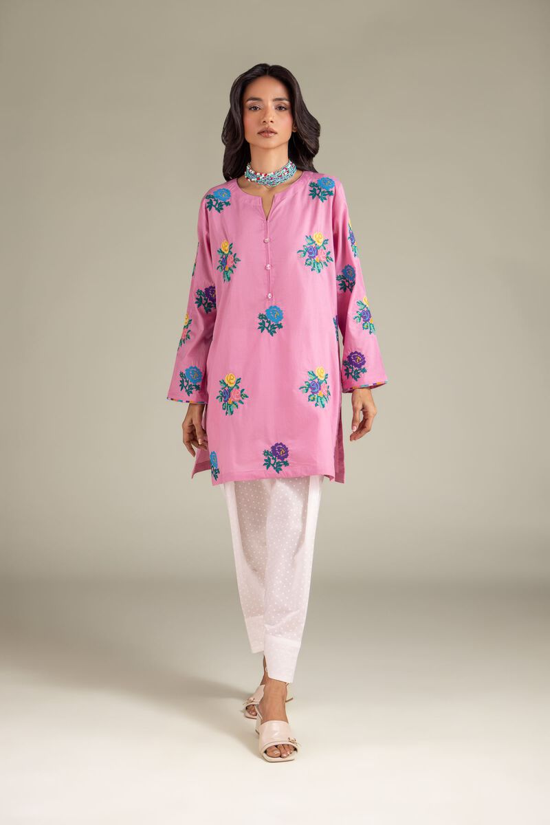 Floral Buttoned Kurta