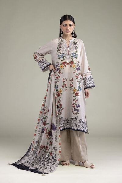 Printed Lawn Fabrics 3 Piece