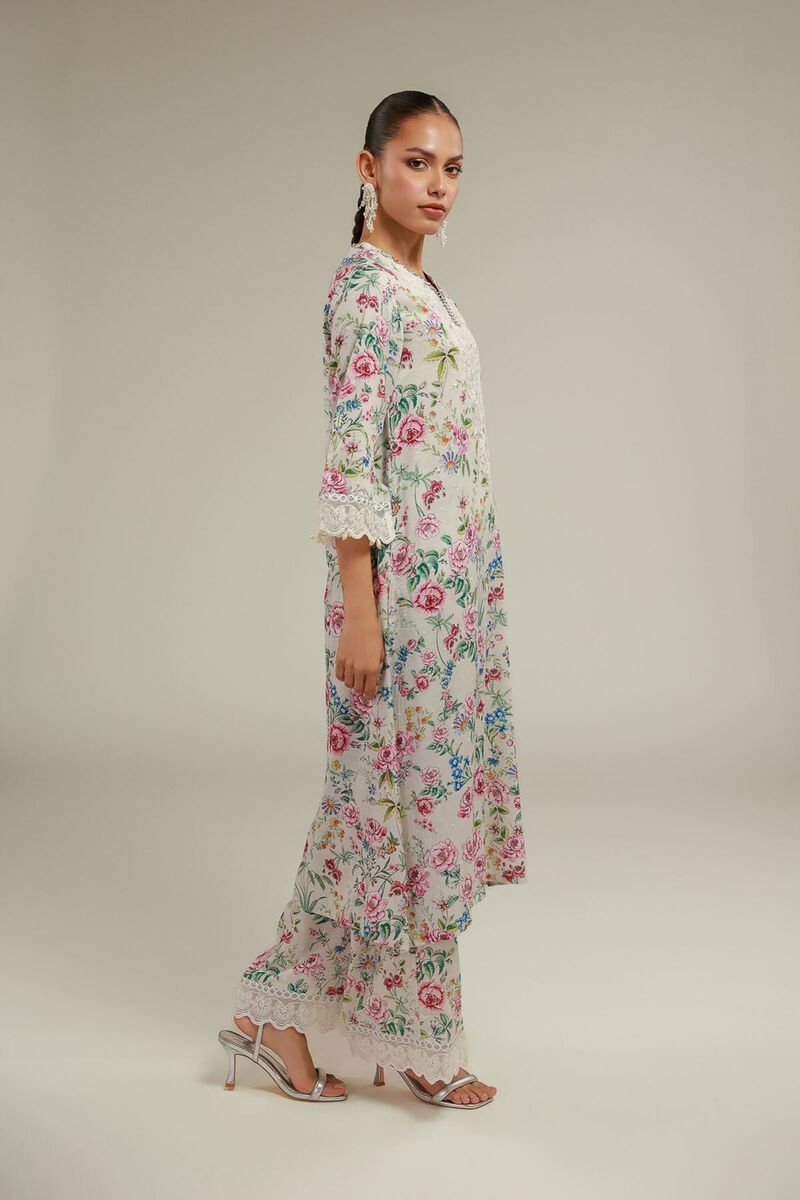 Floral Longline Kurta