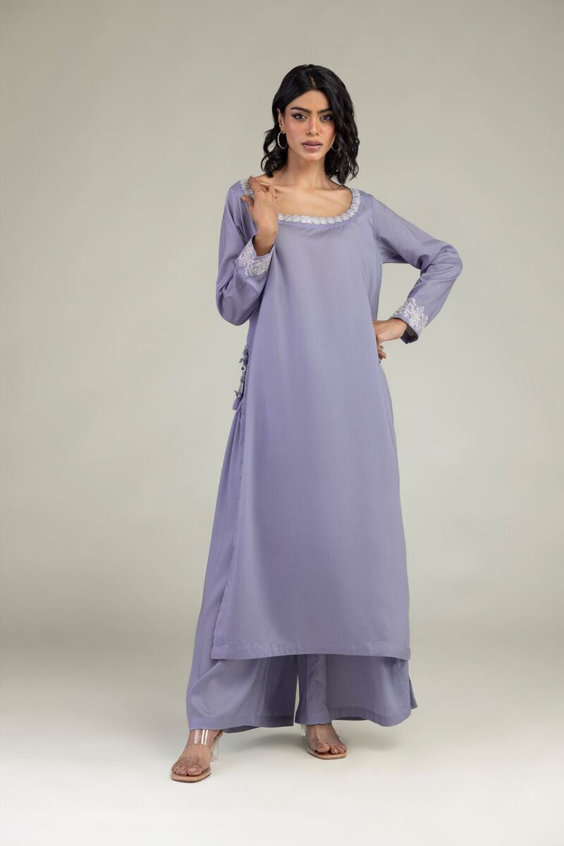 Long Lavendar Kurta