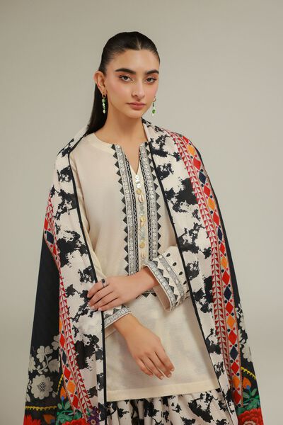 Cotton Net Dupatta, image 1