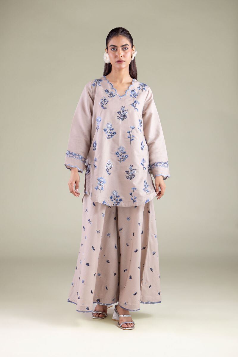 Floral Scalloped Kurta