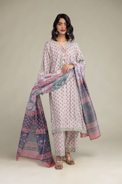 Embroidered Raw Silk Floral Silk Pants