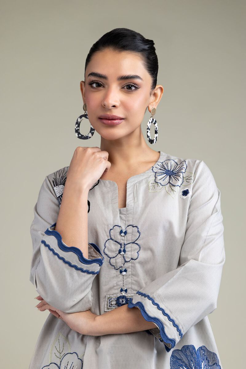Floral Cotton Kurta view 2