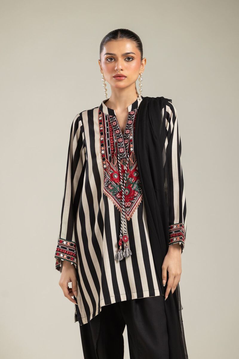 Black Chiffon Dupatta