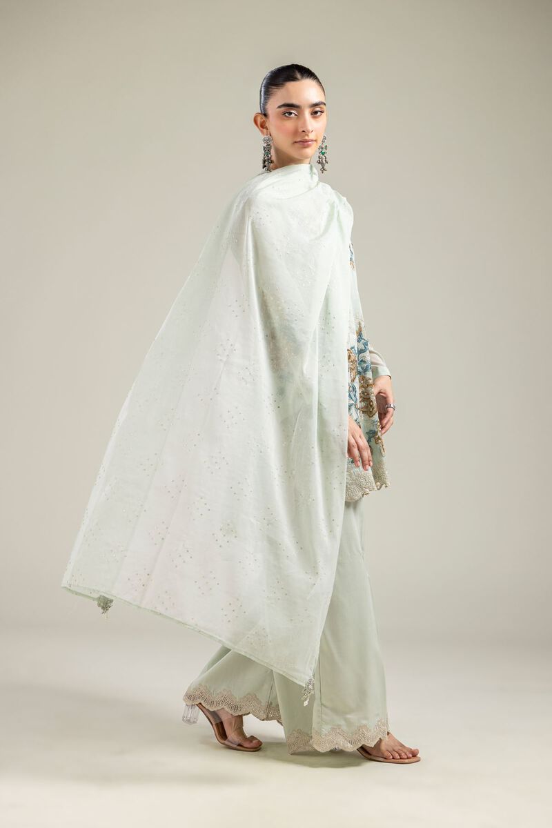 Mint Solid Dupatta