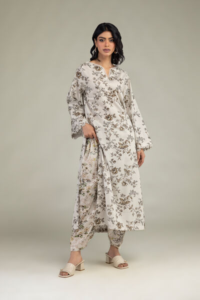 Floral Cambric Shalwar, image 1