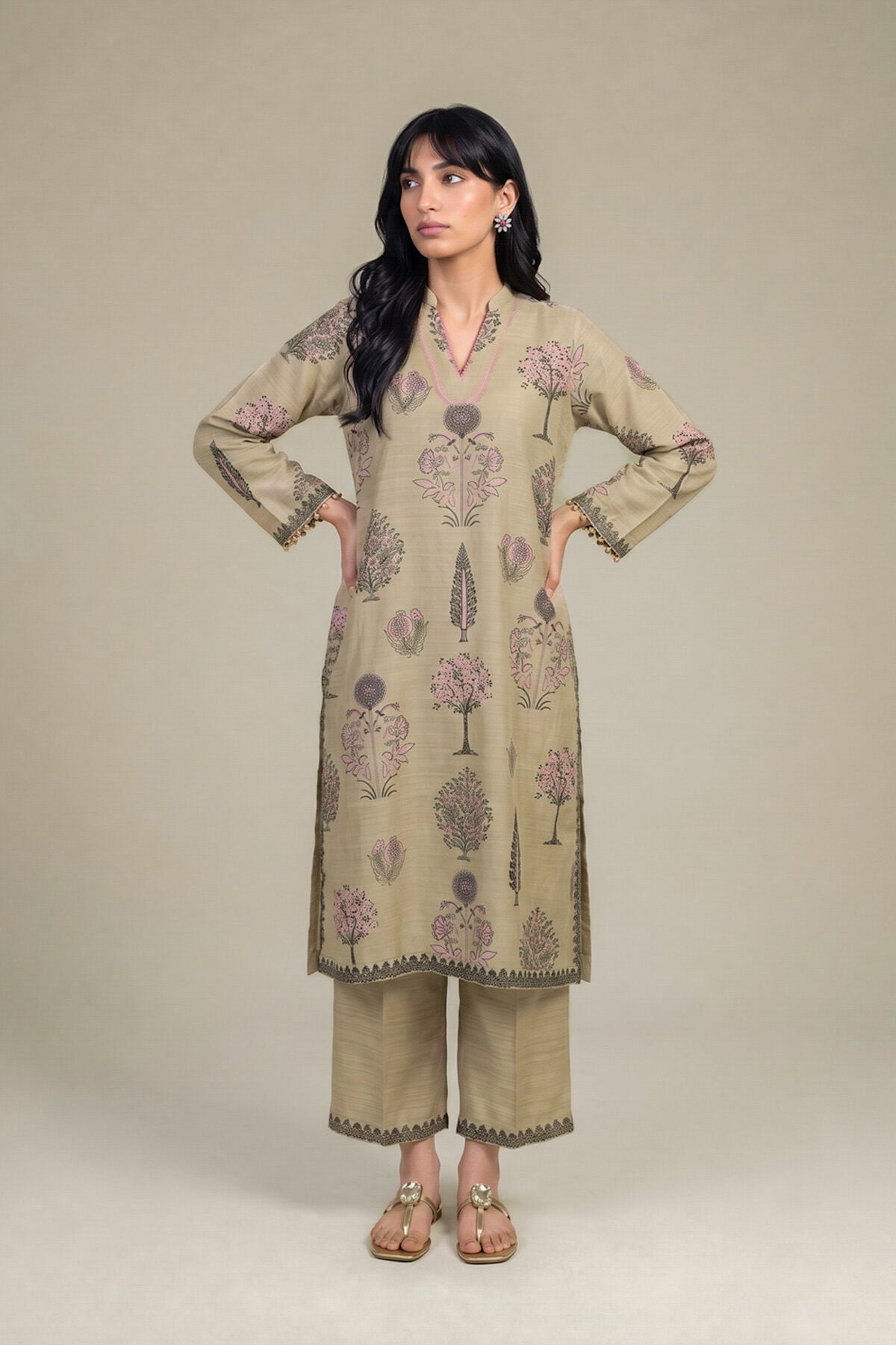 Khaadi - Light Khaddar Pants