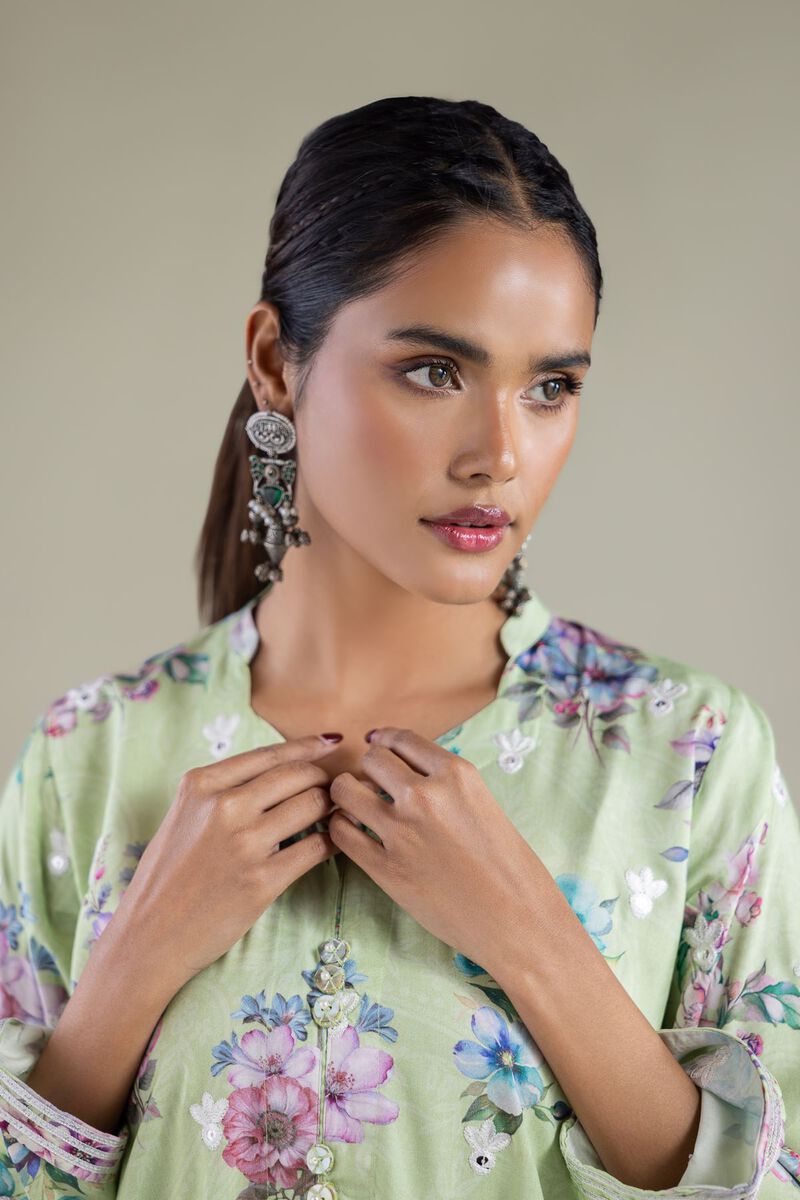 Floral Scalloped Kurta