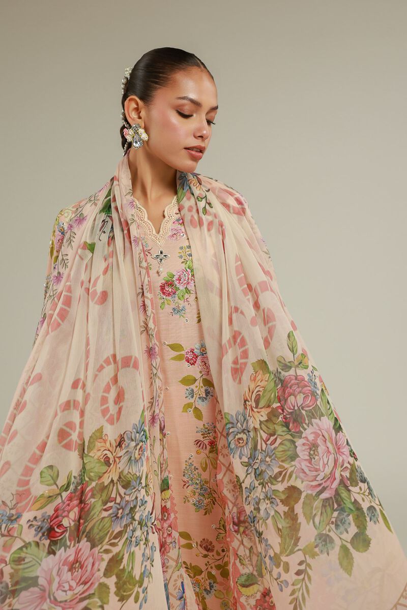 Floral Draped Dupatta