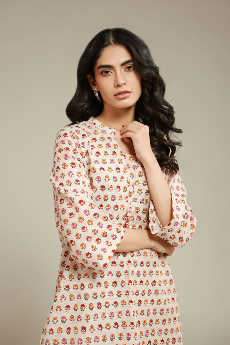 Short Floral Kurta