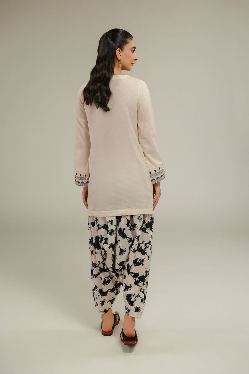 White Embroidered Kurta