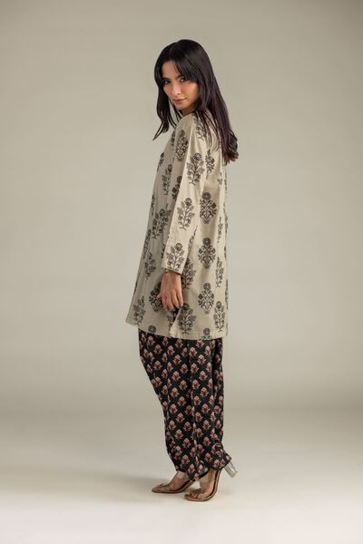 Floral Black Pants, image 1