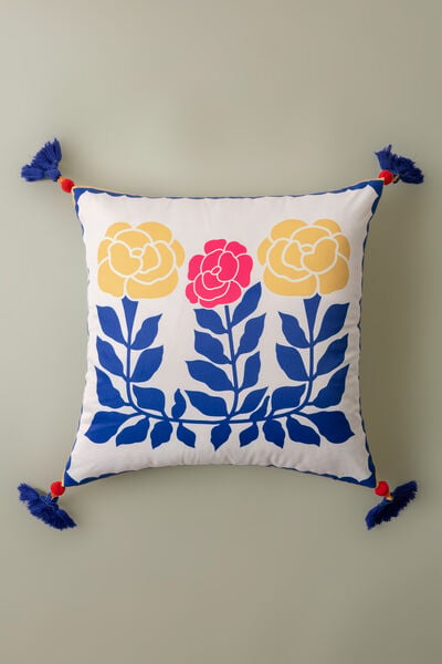 Printed Poly Sateen 16x16in Cushion Cover