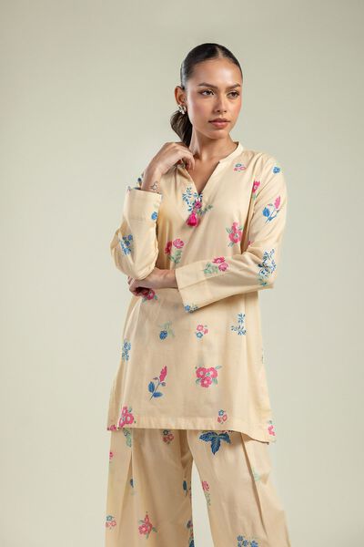Floral Tassel Kurta, image 1
