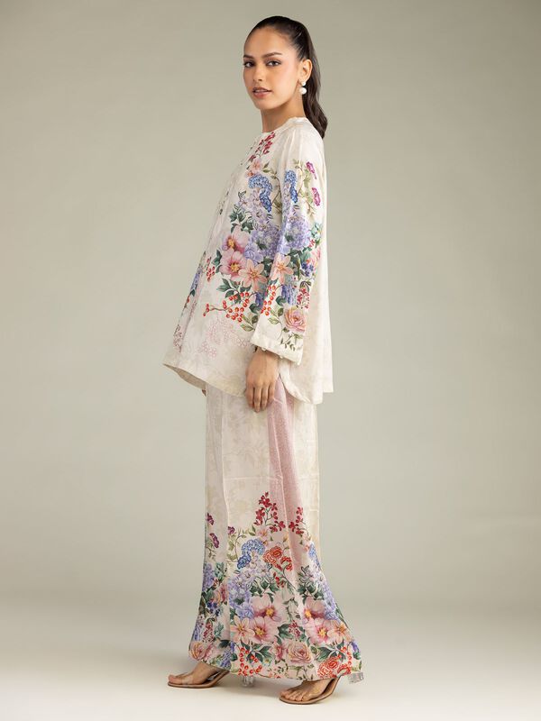 Floral Viscose Pants
