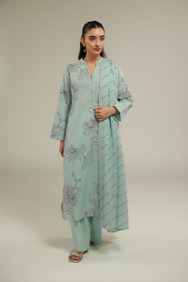 Mint Lawn Dupatta