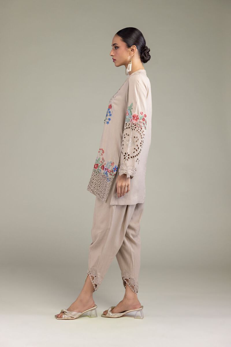 Raw Silk Pants view 2