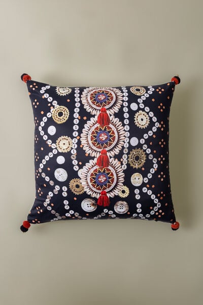 Printed Poly Sateen 16x16in Cushion Cover