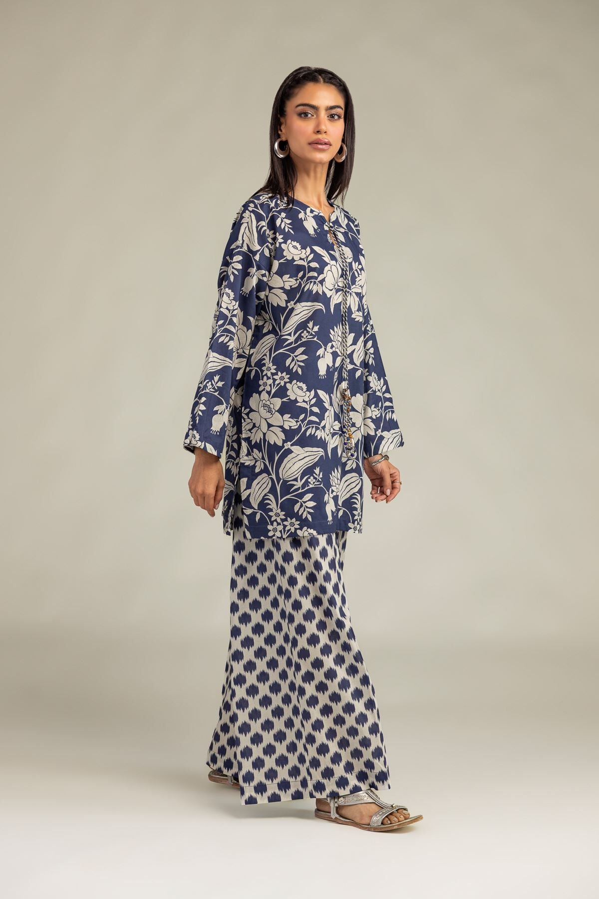 Khaadi - Navy Cambric Pants