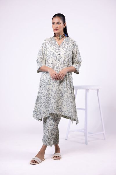 Printed | Ripple Crinkle | Pants | PKR 1,500