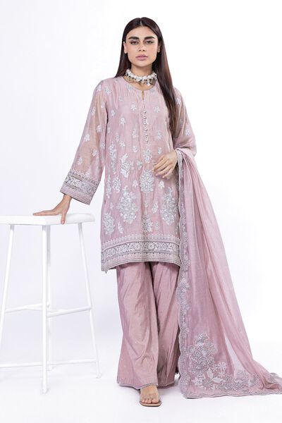 Embroidered | Viscose Khaddi Net | Fabrics 3 Piece | PKR 11,900